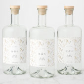 Abundance Wildblume Pampas Gin Liquor Alkoholflaschenetikett (Flaschen)