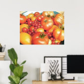 Abundant Ernte - Heirloom Tomaten Poster (Heimbüro)