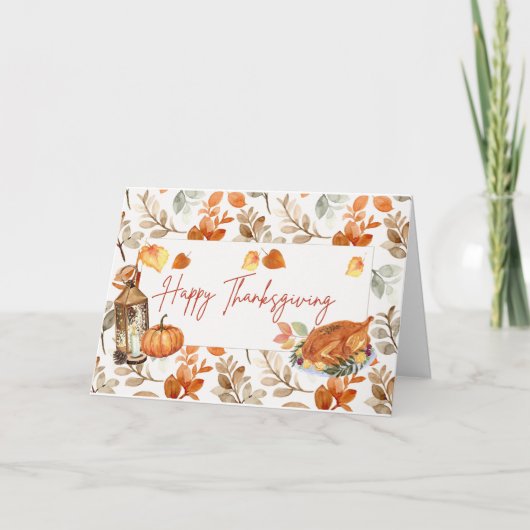 ABUNDANT ERNTEDANK CARD DANKESKARTE (Vorderseite)