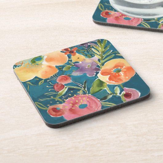 Abundant Florals I Getränkeuntersetzer (Linke Seite)