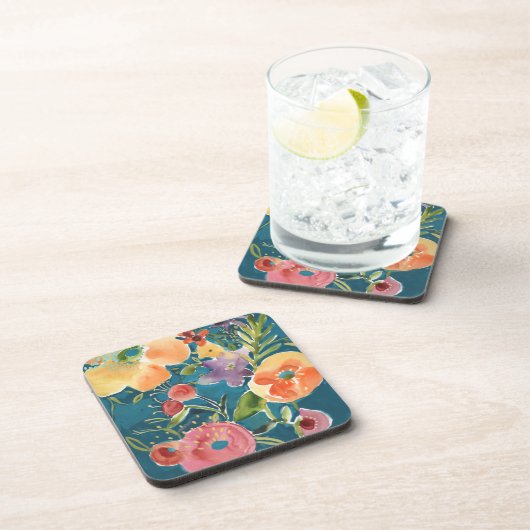 Abundant Florals I Getränkeuntersetzer (Rechte Seite)