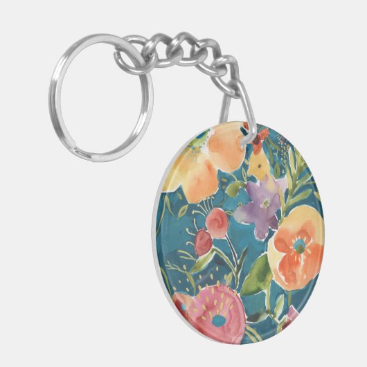 Abundant Florals I Schlüsselanhänger (Vorderseite links)