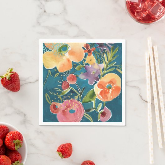 Abundant Florals I Serviette (Beispiel)