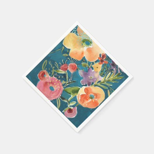 Abundant Florals I Serviette (Ecke)
