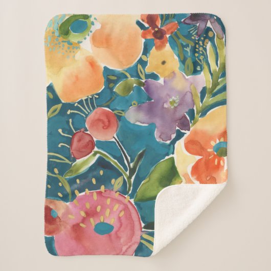 Abundant Florals I Sherpadecke (Vorderseite)