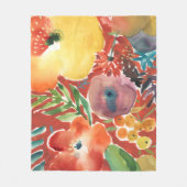 Abundant Florals III Fleecedecke (Vorderseite)