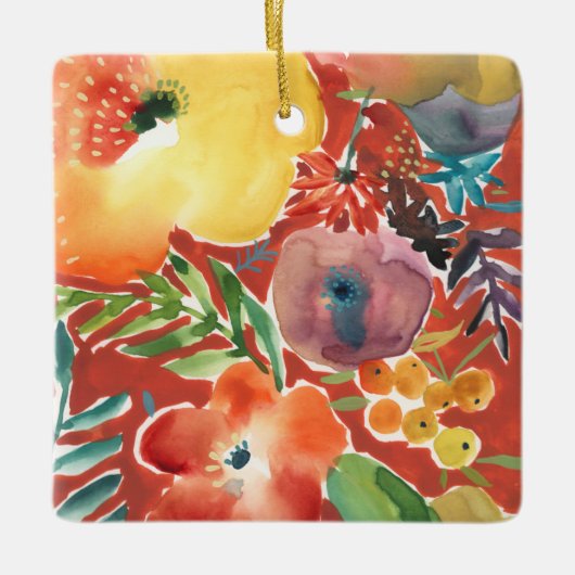 Abundant Florals III Keramikornament (Vorderseite)