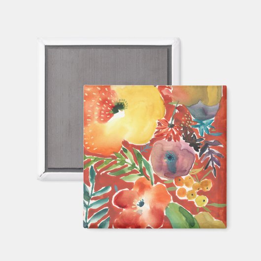 Abundant Florals III Magnet (Vorderseite/Rückseite)