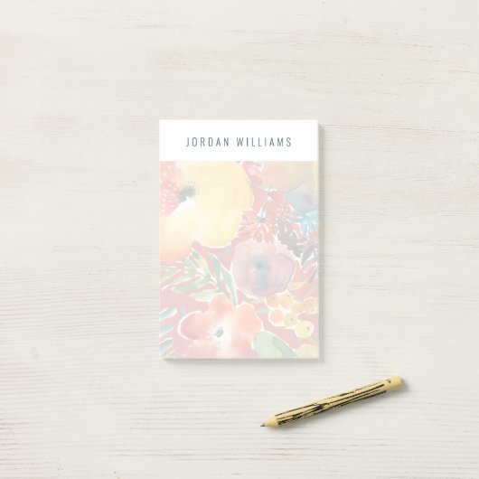 Abundant Florals III Post-it Klebezettel (Auf Schreibtisch)