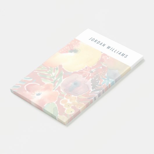 Abundant Florals III Post-it Klebezettel (angewinkelt)