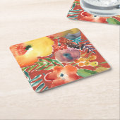 Abundant Florals III Rechteckiger Pappuntersetzer (angewinkelt)