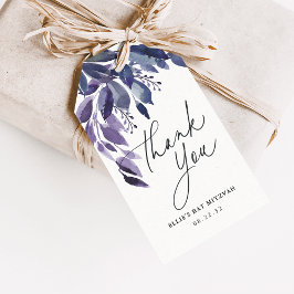 Abundant Foliage Violet Botanical Vielen Dank Geschenkanhänger