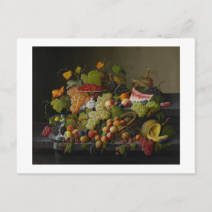 Abundant Fruit, 1858 (oil on canvas) Postkarte