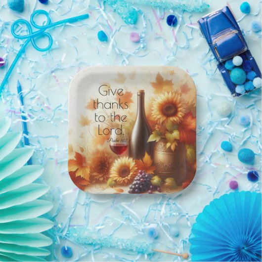 Abundant Grace & Autumn Glory Pappteller (Party)