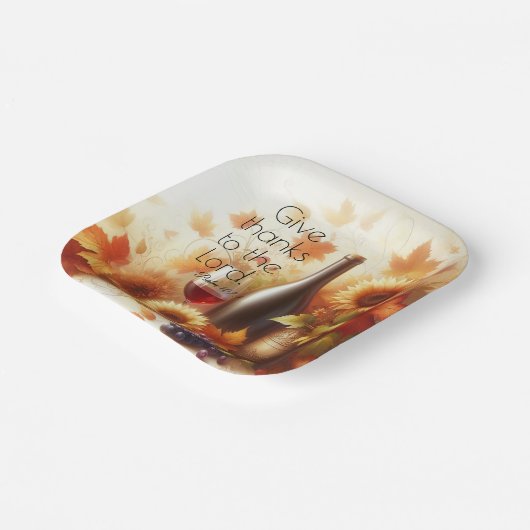 Abundant Grace & Autumn Glory Pappteller (Gewinkelt)