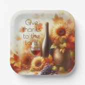 Abundant Grace & Autumn Glory Pappteller (Vorderseite)