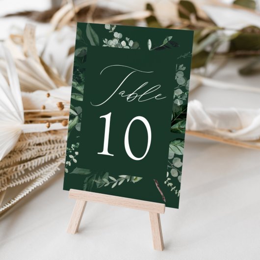 Abundant Greenery Wedding Tischnummer
