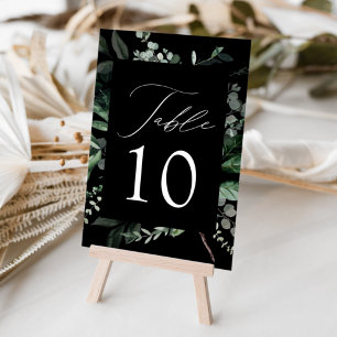 Abundant Greenery Wedding Tischnummer