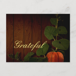 Abundant Harvest Pumpkin Erntedank Postkarte
