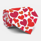 Abundant Hearts Design Neck Tie Krawatte (Gerollt)