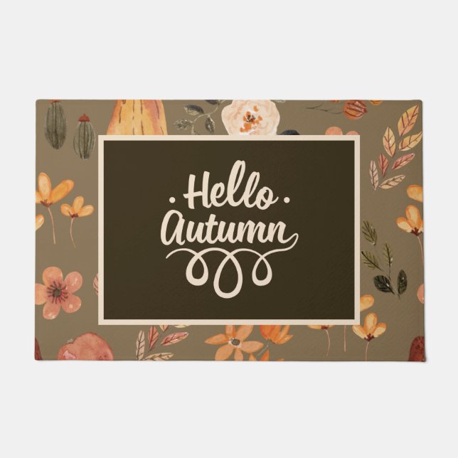 Abundant Herbsternte Erntedank Saison Fußmatte (Vorderseite)