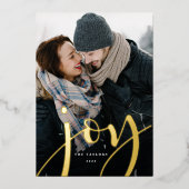Abundant Joy | Vertikales Foto Folien Feiertagskarte (Vorderseite)