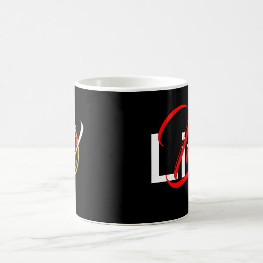 ABUNDANT LIFE Christlich Monogramm Kaffeetasse (Mittel)