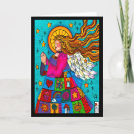 Abundant Segen Joyous Life Angel Card Karte