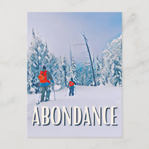 Abundanz Skistation Postkarte