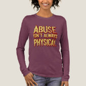 "Abuse Isn't Always Physical" – Emotional T-Shirt Tri-Blend Shirt (Vorderseite)