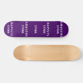Abuser und Rapisten Stink Skateboard (Horizontal)