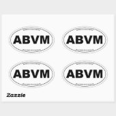ABVM Oval Sticker (Annahme der gesegneten Jungfrau (Blatt)