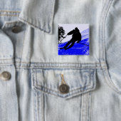 Abwärts auf der Ski-Steigung Button (Beispiel)
