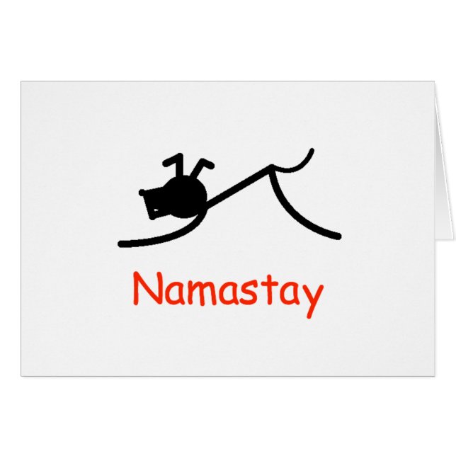Abwärts Hund Namastay (Vorderseite (Horizontal))