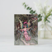 "Abwärts" von Warwick Goble Postkarte (Stehend Vorderseite)