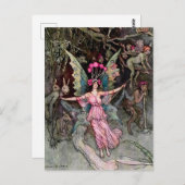 "Abwärts" von Warwick Goble Postkarte (Vorne/Hinten)