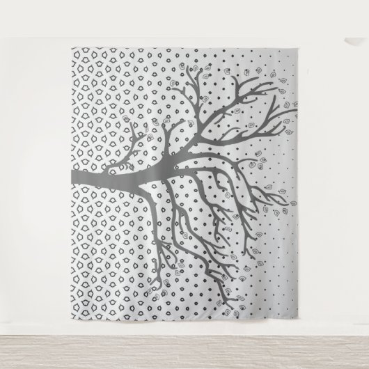 Abwärtsbaum Wandteppich (Vorderseite)