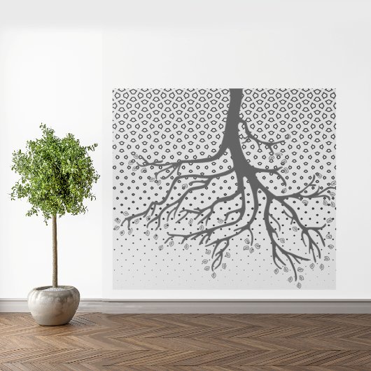 Abwärtsbaum Wandteppich