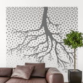 Abwärtsbaum Wandteppich