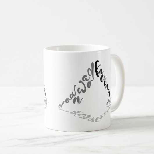 Abwärtsgerichtete Hunde-Yoga-Pose Kaffeetasse (VorderseiteRechts)