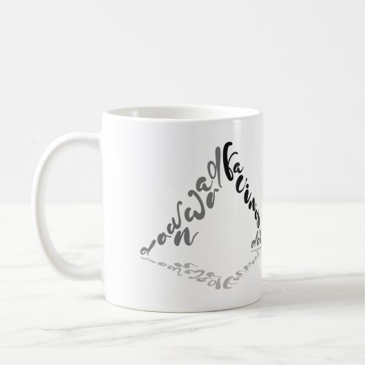 Abwärtsgerichtete Hunde-Yoga-Pose Kaffeetasse (Links)