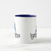 Abwärtsgerichtetes HundIyengar Yoga Tasse (Zentrum)
