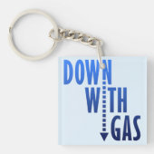 Abwärtstrend mit Gas Schlüsselanhänger (Vorderseite)