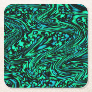 Abwärtstrend Rechteckiger Pappuntersetzer