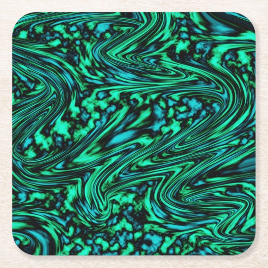 Abwärtstrend Rechteckiger Pappuntersetzer (Vorderseite)