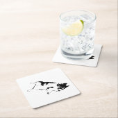 Abwärtstrend Rechteckiger Pappuntersetzer (Vor Ort)