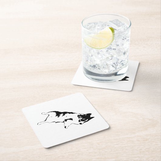 Abwärtstrend Rechteckiger Pappuntersetzer (Vor Ort)