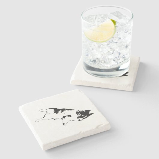 Abwärtstrend Steinuntersetzer (Seitenansicht)