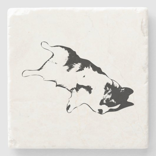 Abwärtstrend Steinuntersetzer (Vorderseite)