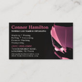 Abwasch von Kraftfahrzeugen - Druckabwaschen Visitenkarte (Vorderseite)